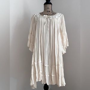 Olivaceous Ivory Tunic Dress in Size Small